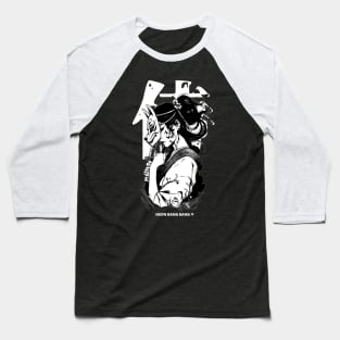 Cyberpunk Geisha Girl Samurai Warrior Anime Streetwear Baseball T-Shirt